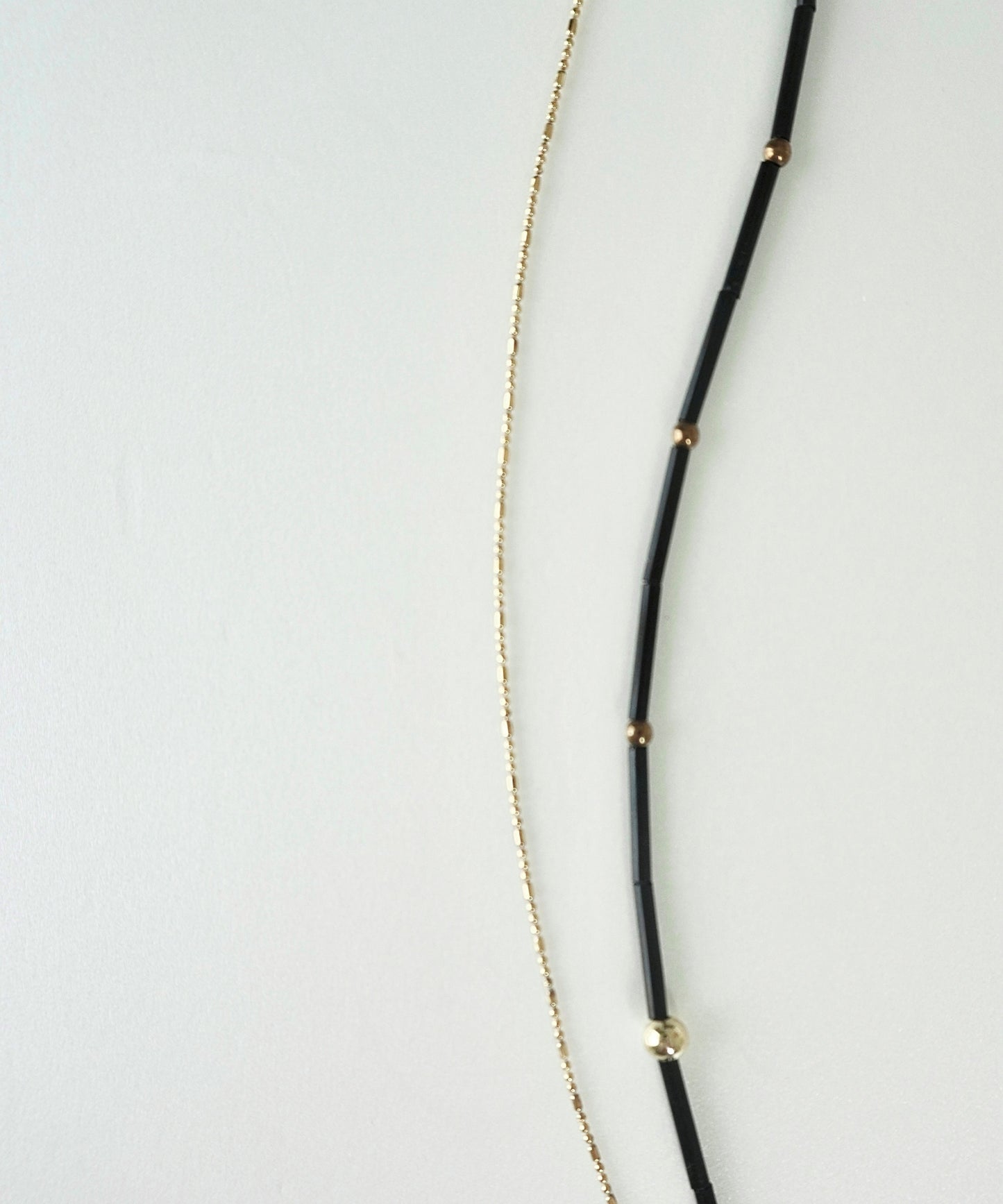 bamboo & chain necklace