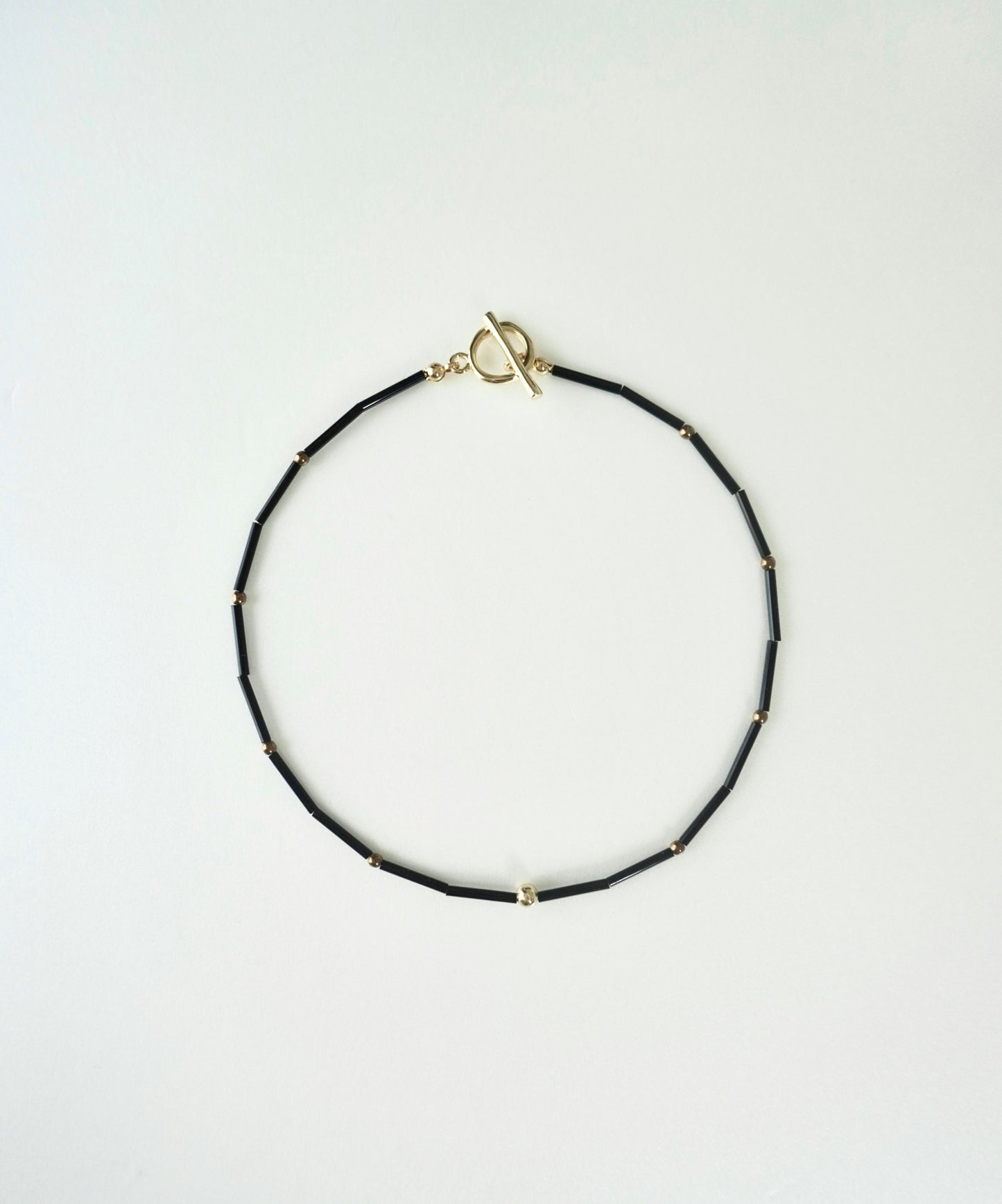 bamboo & chain necklace