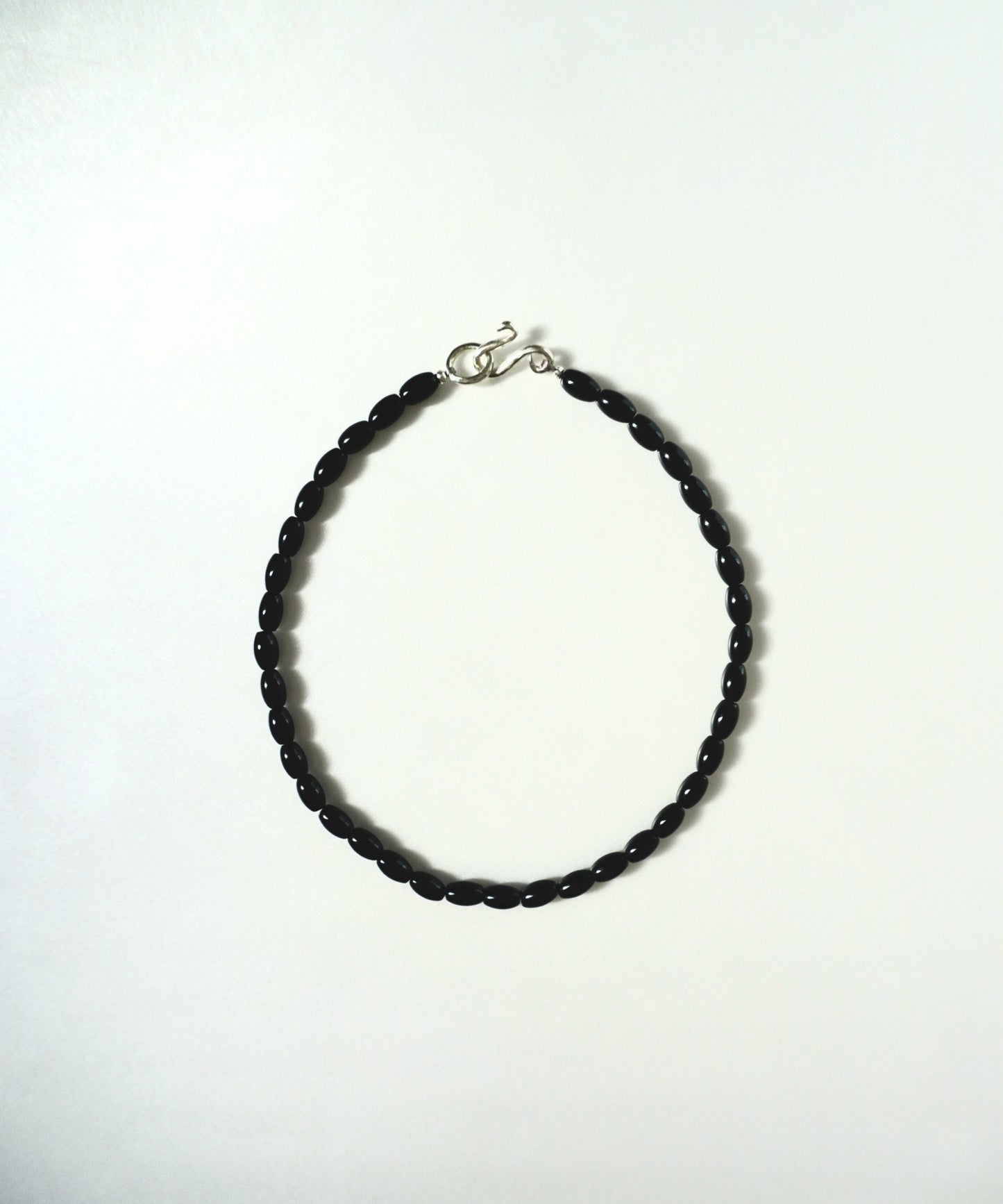oval black onyx necklace