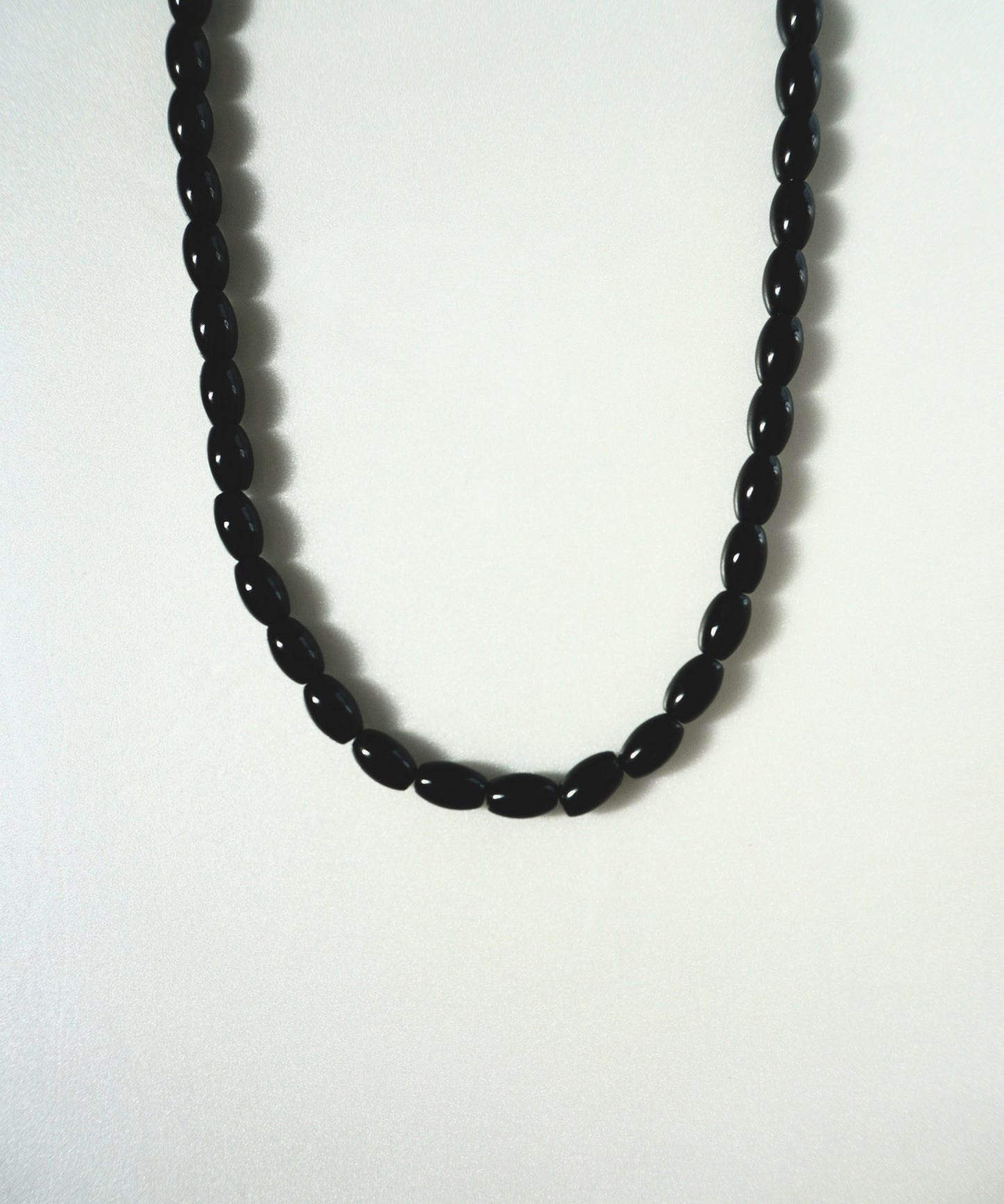 oval black onyx necklace