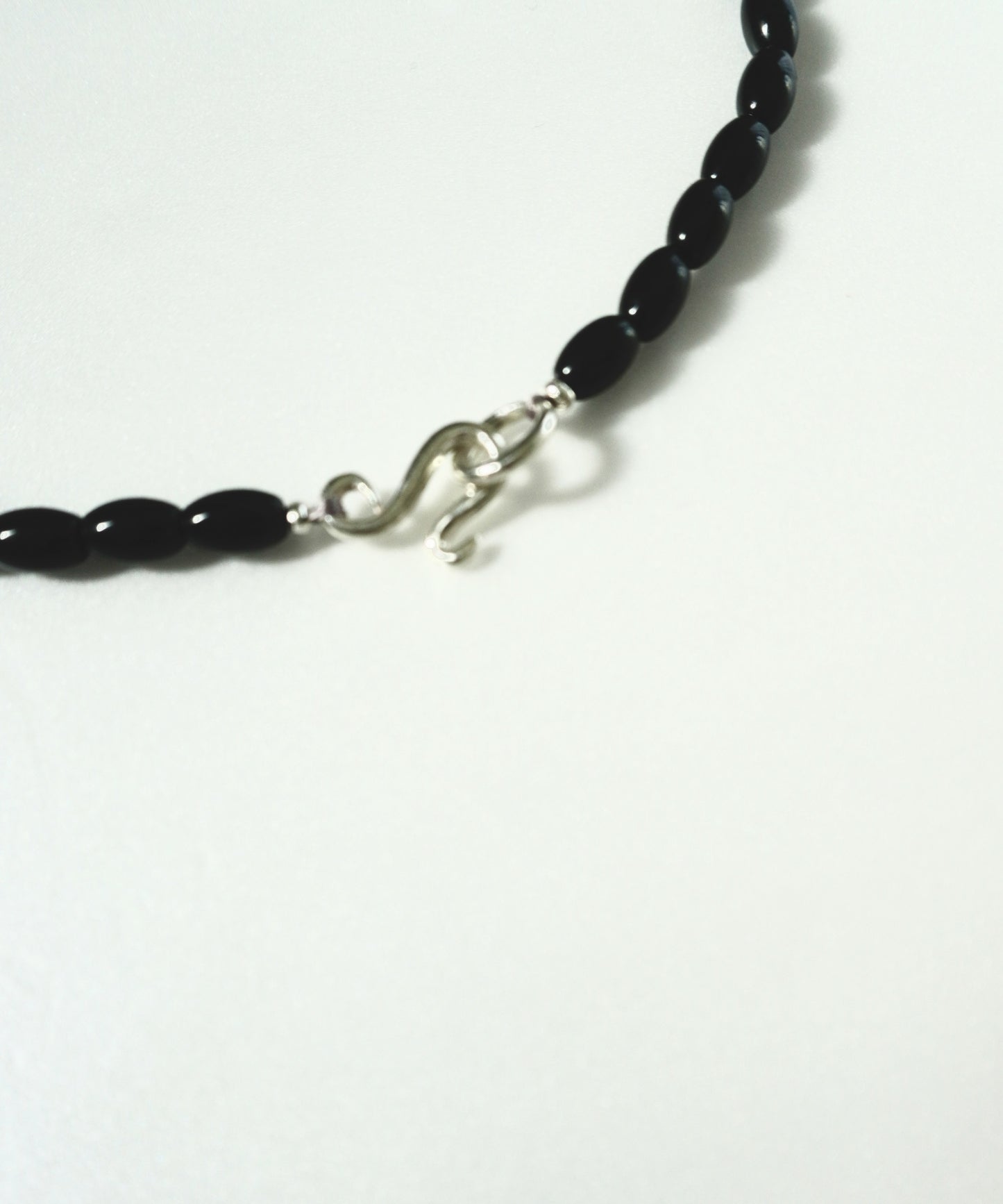 oval black onyx necklace