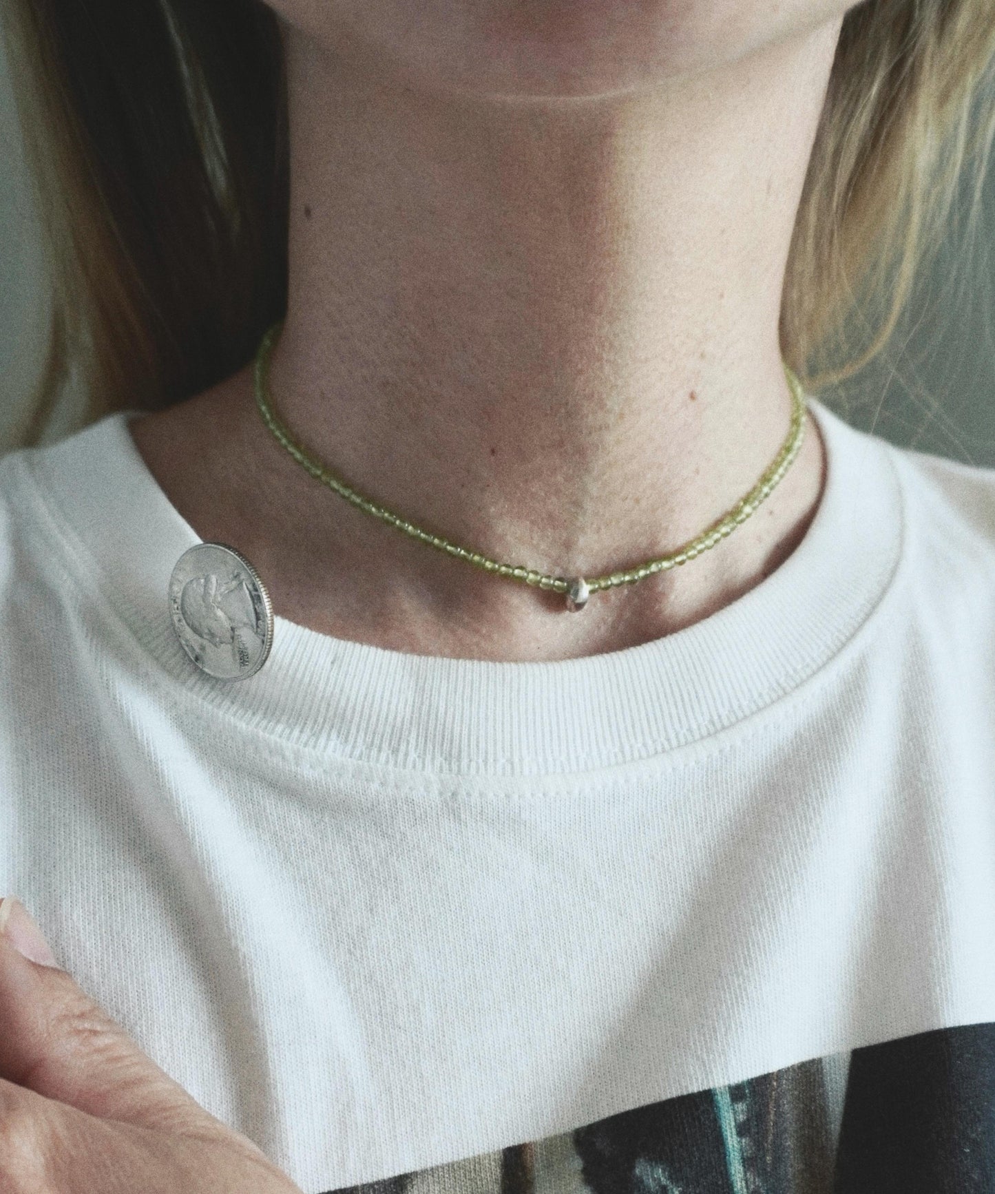 tsubomi stone necklace