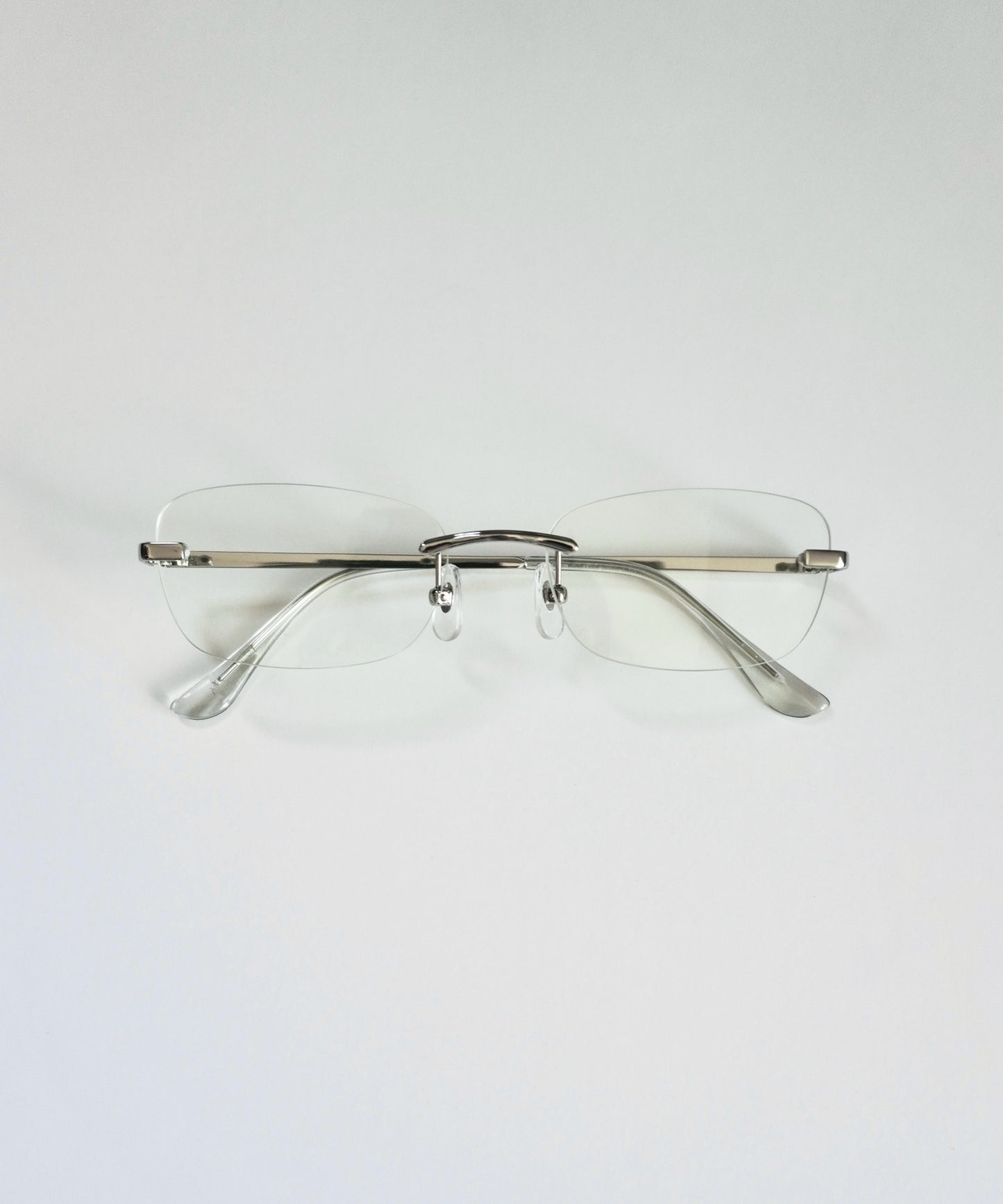 "friday" rimless eye glasses