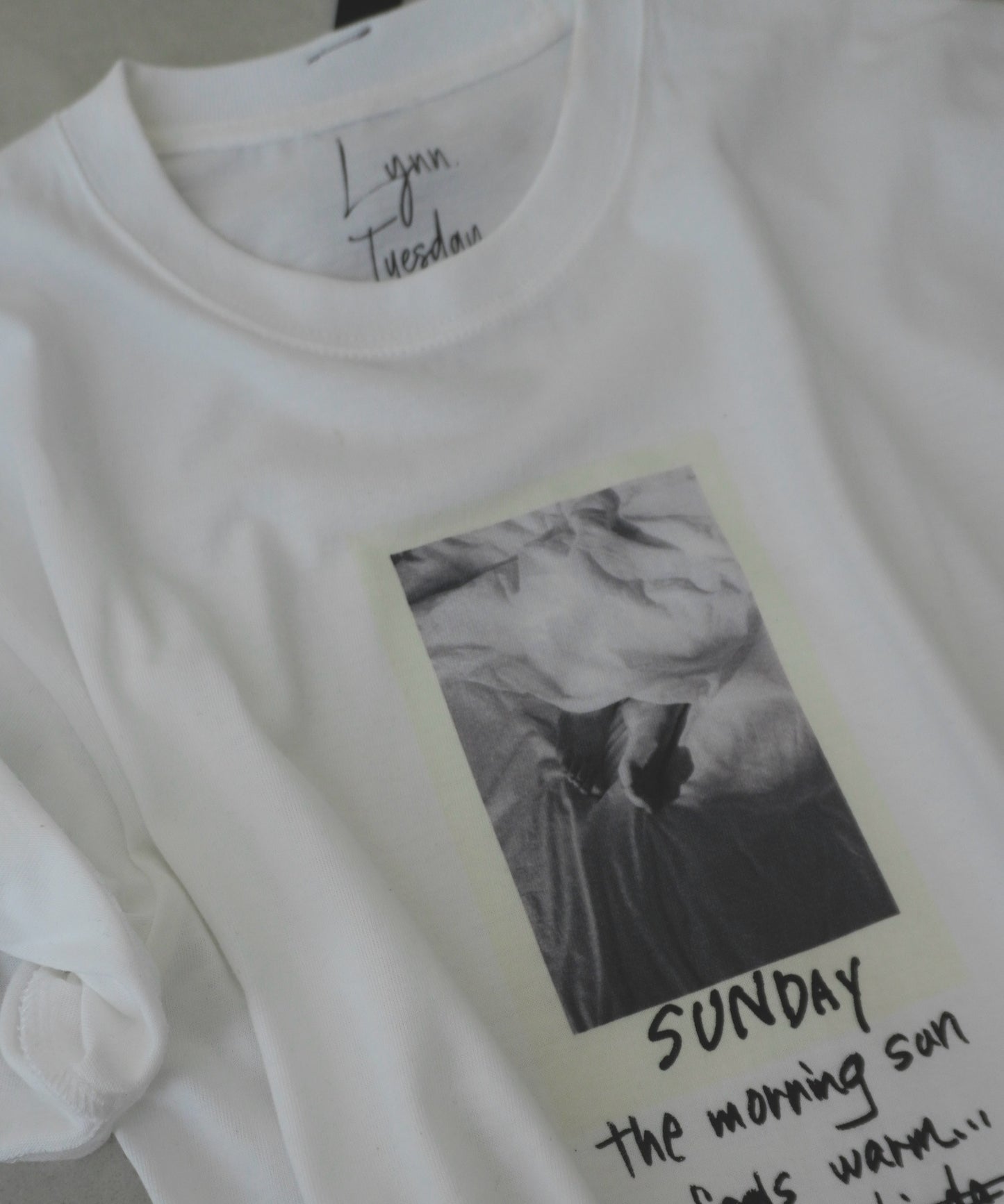 "Sunday" back tie Tee