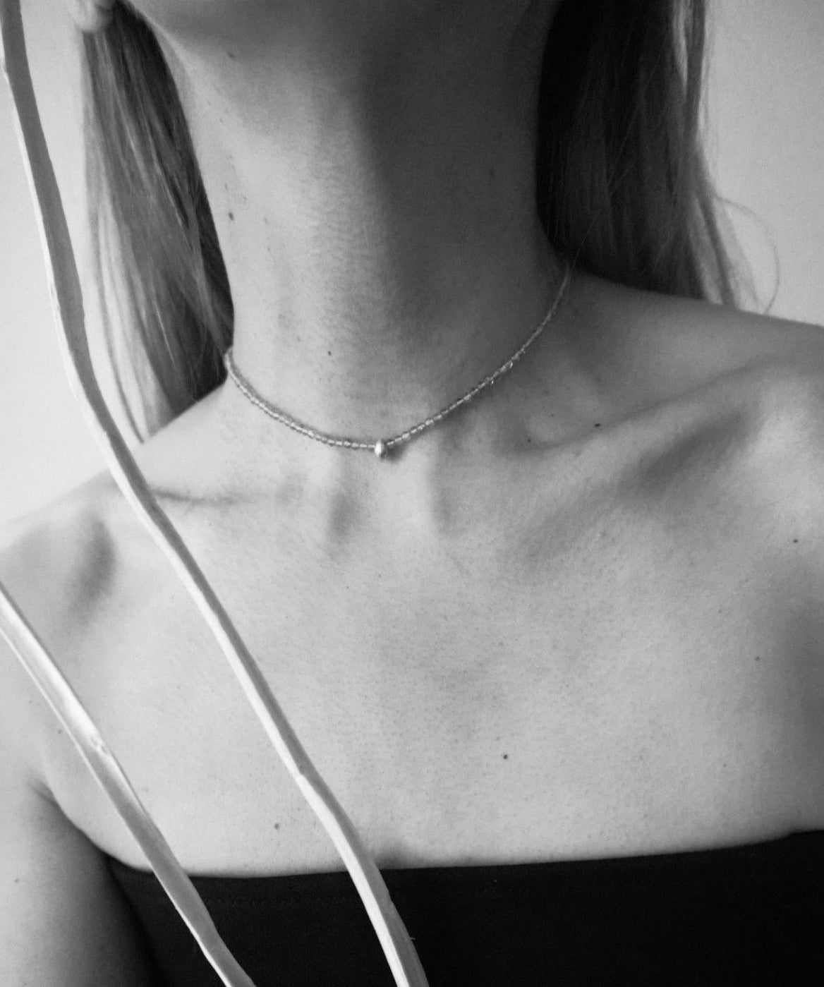 tsubomi stone necklace