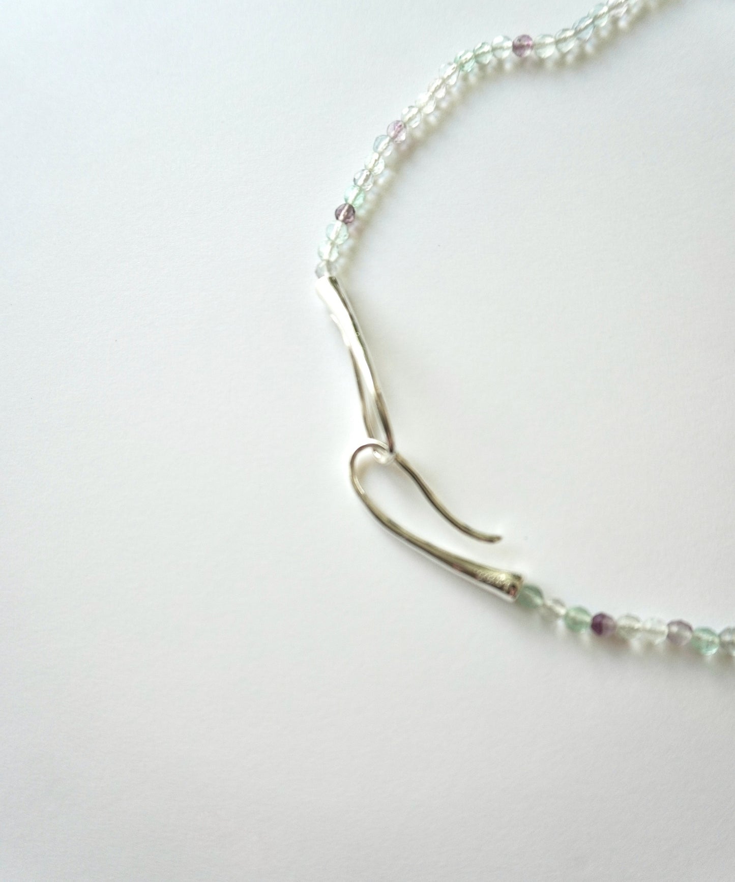 "Fluorite" stone necklace