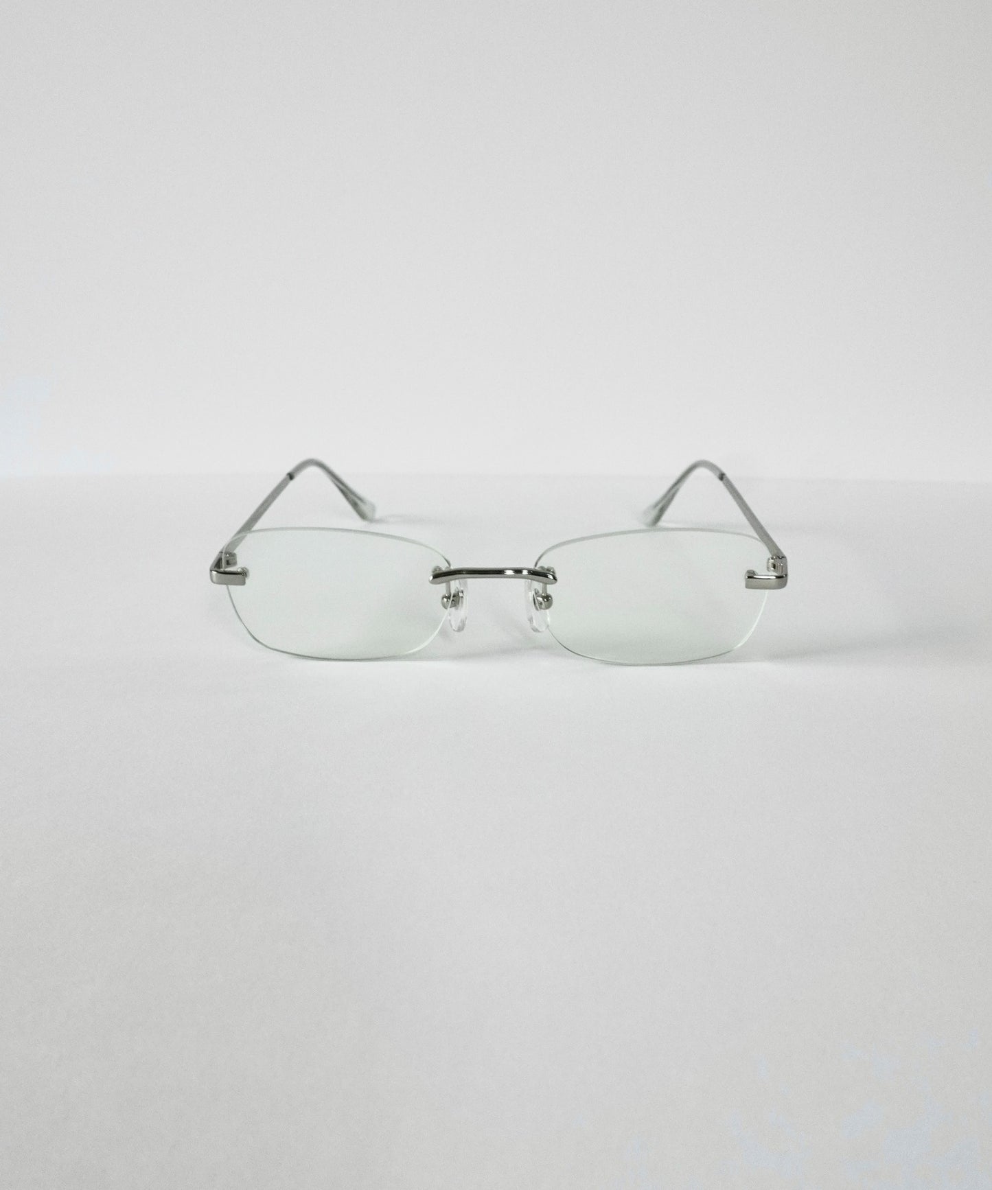 "friday" rimless eye glasses