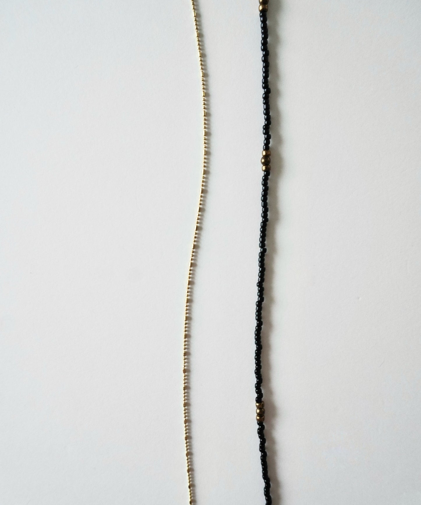 tiny beads & chain necklaces