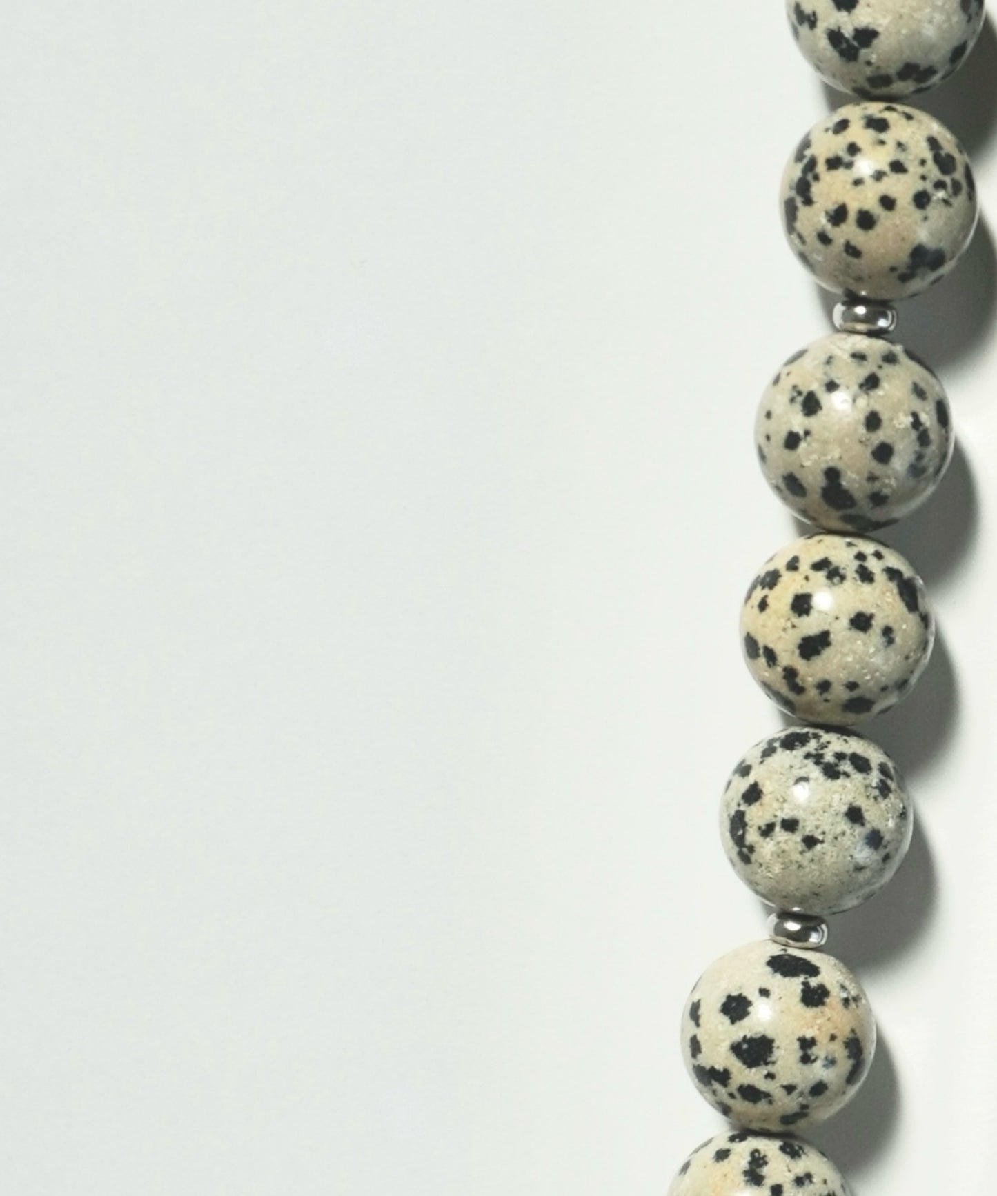 stone & leather tie charm