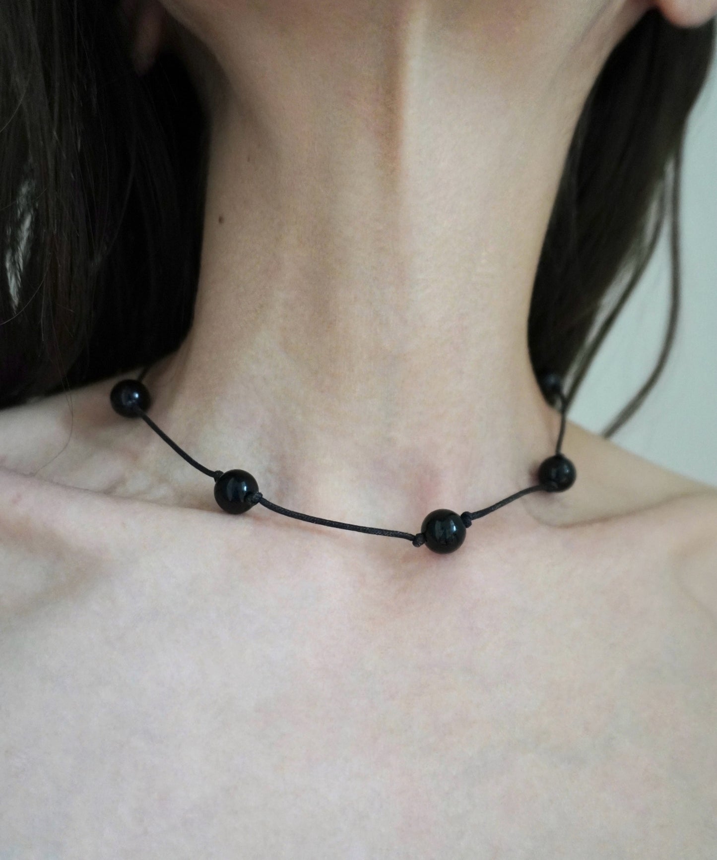 "candy" stone & code necklace