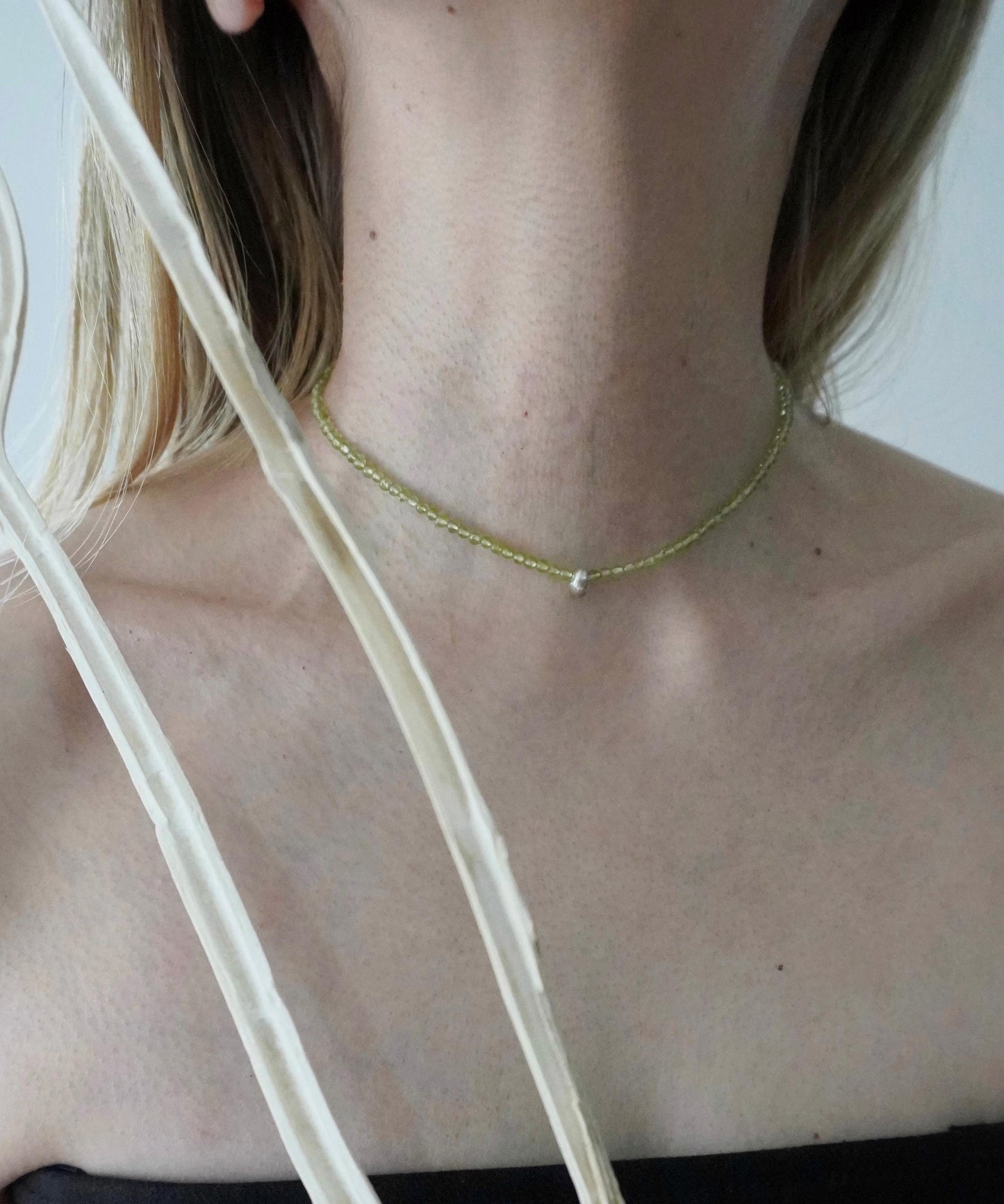 tsubomi stone necklace