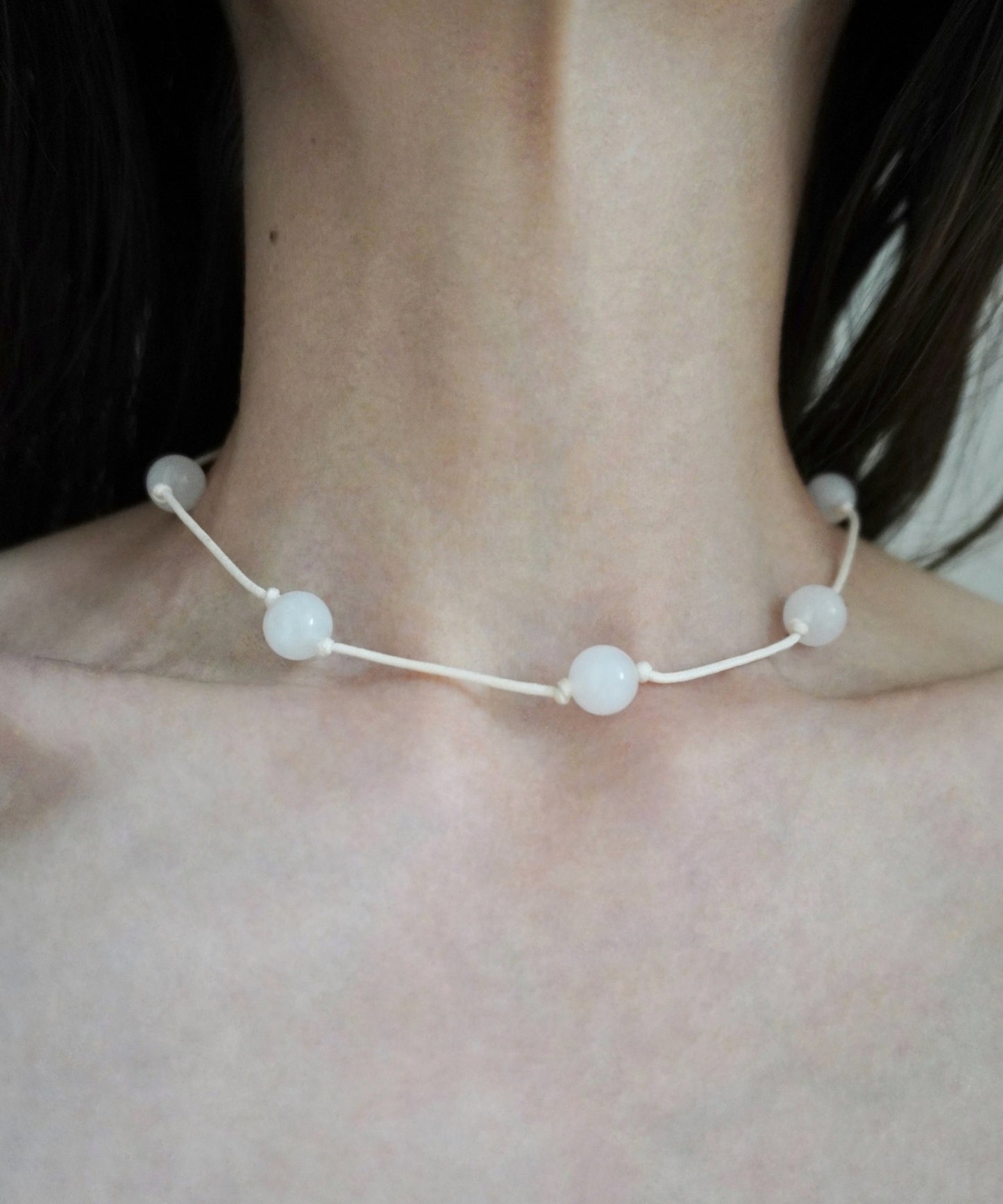 "candy" stone & code necklace