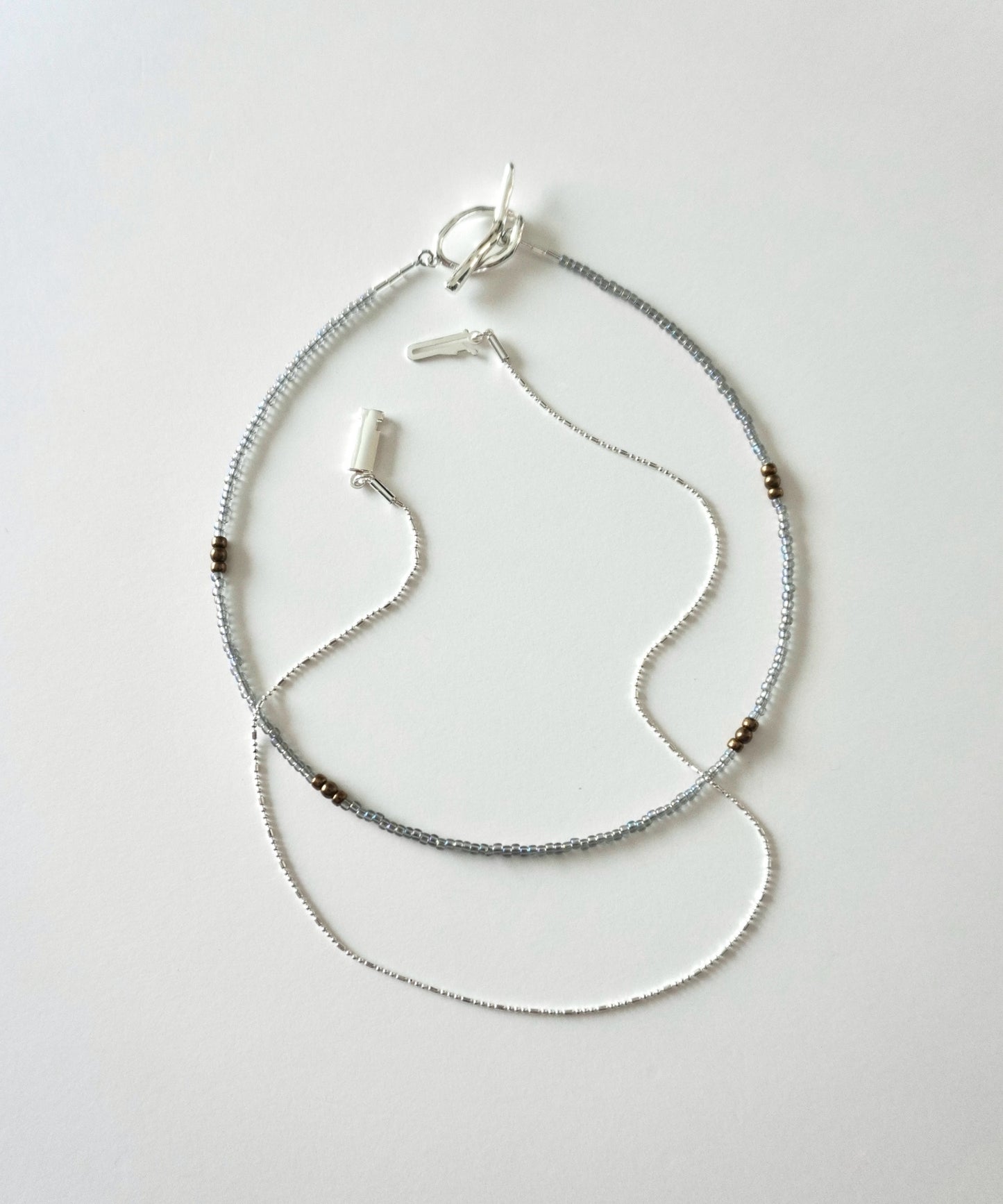 tiny beads & chain necklaces