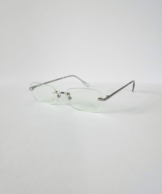 "friday" rimless eye glasses